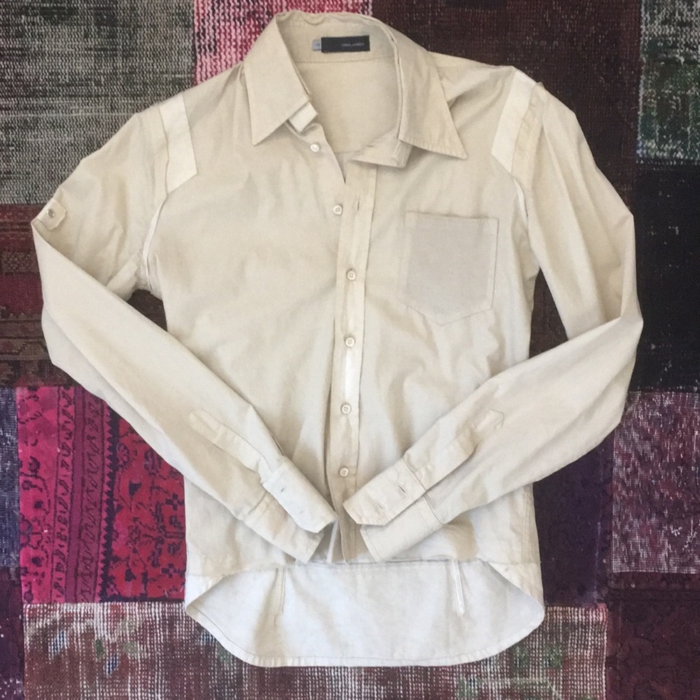Dsquared2 Man Beige Shirt Cotton